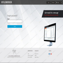 XFILEMIRROR MEGA CLONE BLUE TEMPLATE theme screenshot thumbnail