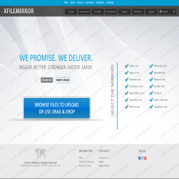 XFILEMIRROR MEGA CLONE BLUE TEMPLATE theme screenshot thumbnail