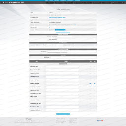 XFILEMIRROR MEGA CLONE BLUE TEMPLATE theme screenshot thumbnail
