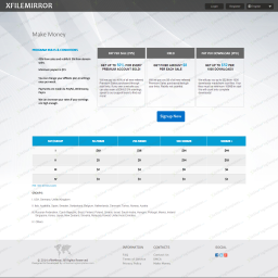 XFILEMIRROR MEGA CLONE BLUE TEMPLATE theme screenshot thumbnail