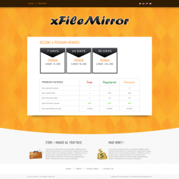 XFILEMIRROR PREMIUM TEMPLATE theme screenshot thumbnail