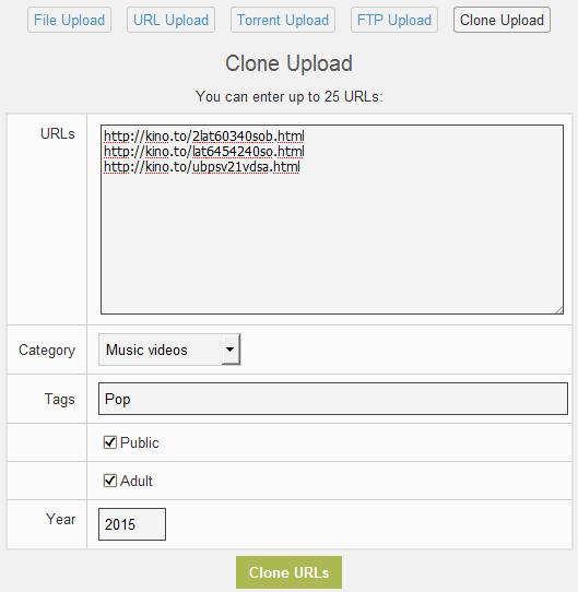 XVideoSharing Clone Upload mod