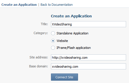XVideoSharing vkontakte integration