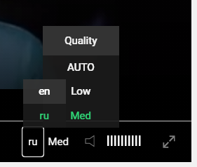 multiple audio tracks clappr